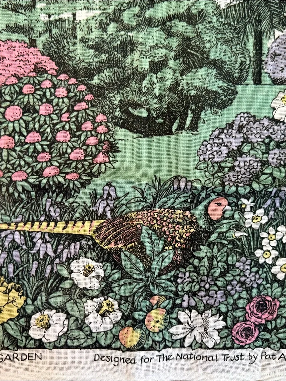 NWT Pat Albeck Trelissick Garden Irish Linen Tea Towel National Trust Ireland